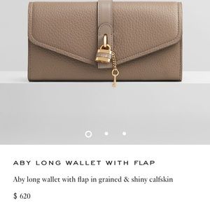 Chloe Aby long leather wallet